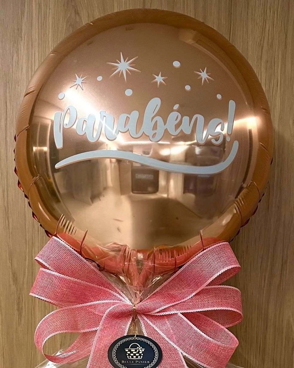 Balão Rosé Parabéns