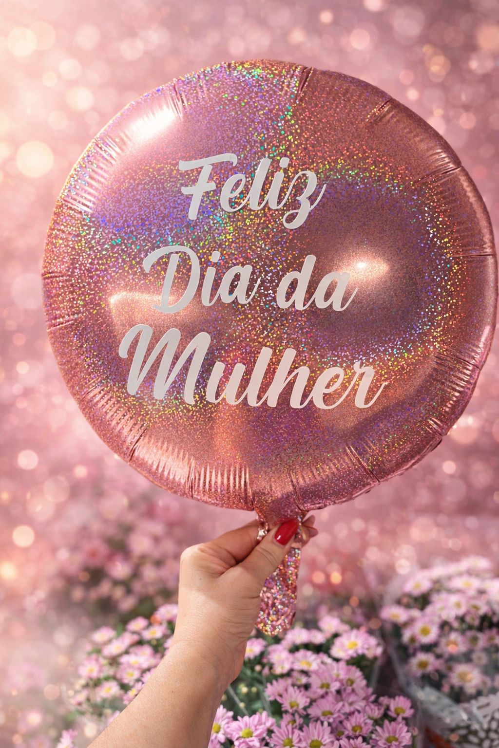 Balão personalizado glitter
